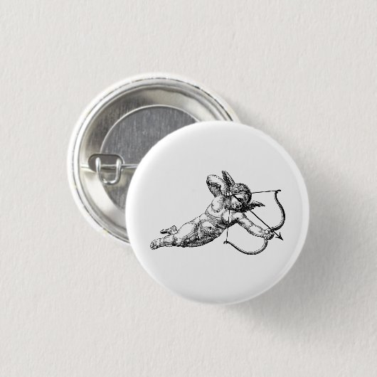 Vintage Cherub Cupid-Liebe Button (Vorne & Hinten)