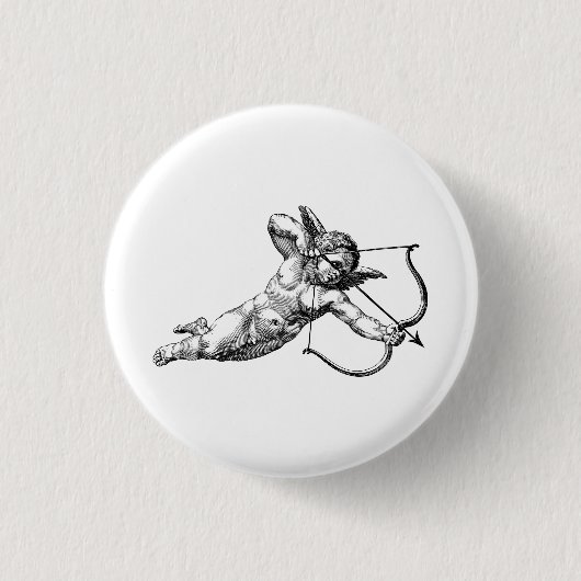 Vintage Cherub Cupid-Liebe Button (Vorderseite)
