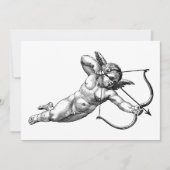 Vintage Cherub Cupid-Liebe Einladung (Vorderseite)
