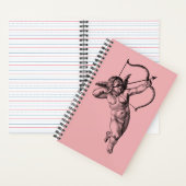 Vintage Cherub Cupid-Liebe Notizblock (Innen)