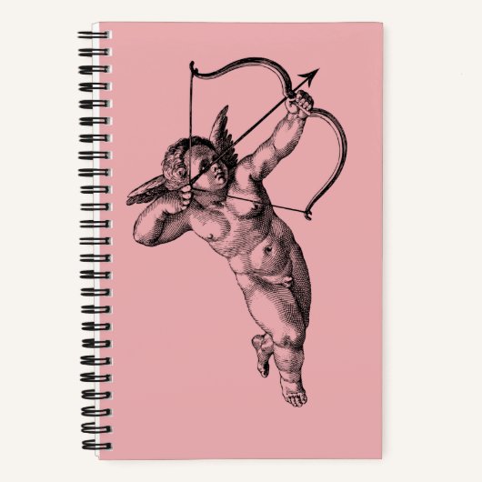 Vintage Cherub Cupid-Liebe Notizblock (Vorderseite)