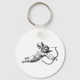 Vintage Cherub Cupid-Liebe Schlüsselanhänger