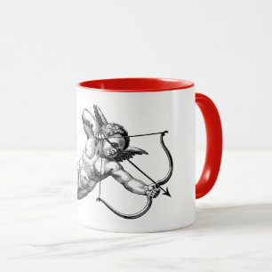 Vintage Cherub Cupid Liebe Tasse
