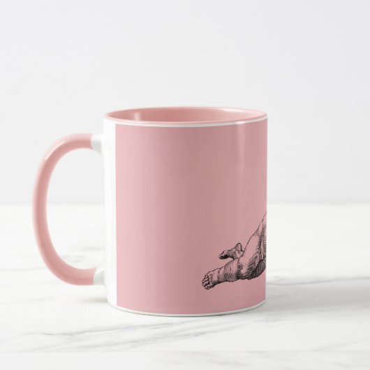 Vintage Cherub Cupid-Liebe Tasse (Links)