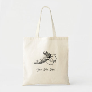 Vintage-Cherub-Cupid-Liebesaufkleber Etikett Tragetasche