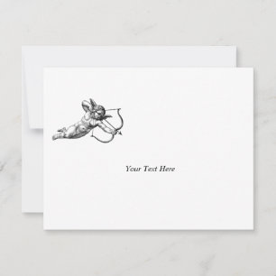 Vintage Cherub Cupid Liebeshochzeitsfeier RSVP Karte