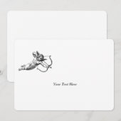 Vintage Cherub Cupid Love Wedding Celebration Einladung (Vorne/Hinten)