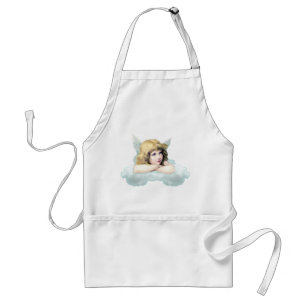 Vintage Cherub Engel auf einer Wolke Schürze