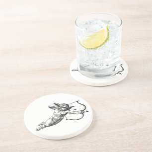 Vintage Cherub Engel Cupido Liebe Getränkeuntersetzer