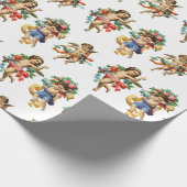 Vintage Cherub Engel Geschenkpapier (Ecke)