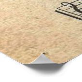 Vintage Cherub Girl Collage Poster (Ecke)