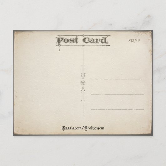 Vintage Cherubs Feiertagspostkarte (Rückseite)