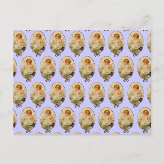 Vintage Cherubs Postkarte (Vorderseite)