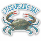 Vintage Chesapeake Bay Aufkleber (Vorderseite)