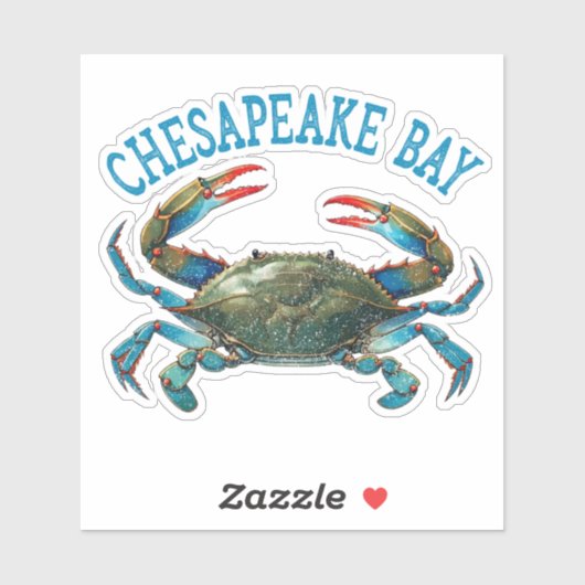 Vintage Chesapeake Bay Aufkleber (Blatt)