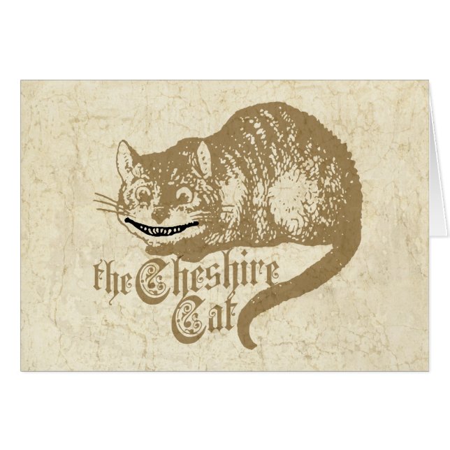 Vintage Cheshire-Katzen-Illustration (Vorderseite (Horizontal))