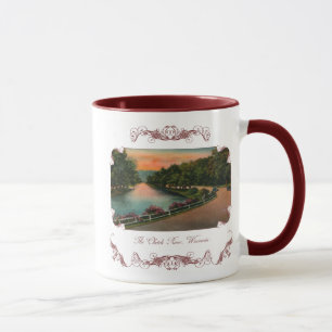 Vintage Chetek River Wisconsin Kaffee Tasse