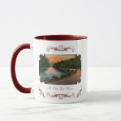 Vintage Chetek River Wisconsin Kaffee Tasse (Links)