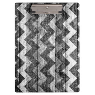 Vintage Chevron Holz Abstract #3 Klemmbrett