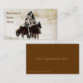 Vintage Cheyenne-Krieger-Geschäfts-Karten Visitenkarte (Vorne/Hinten)