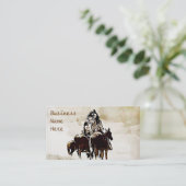 Vintage Cheyenne-Krieger-Geschäfts-Karten Visitenkarte (Stehend Vorderseite)