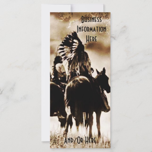 Vintage Cheyenne Warriors 2012 Kalender Lesezeiche (Vorderseite)
