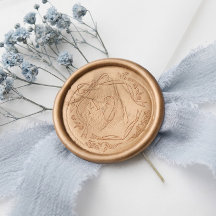 Vintage-Chic-Band-Blumen-Wappen-Monogramm-Hochzeit