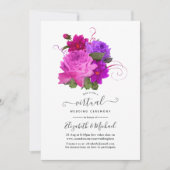 Vintage Chic Blues Online Virtual Wedding Einladung (Vorderseite)