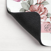 Vintage Chic Mädchenhafte Blumen-Personalisiert Mousepad (Ecke)