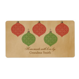 Vintage Chic-Ornamente Weihnachtsmarken