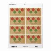 Vintage Chic-Ornamente Weihnachtsmarken (Vorne)