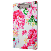 Vintage Chic-Rosa-Blumen mit Blumen Klemmbrett (Links)