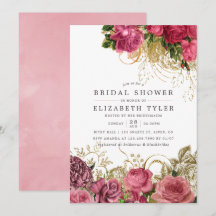 Vintage Chic Rose Gold und Blush Brautparty