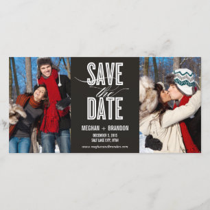Vintage Chic Save The Date Fotokarten