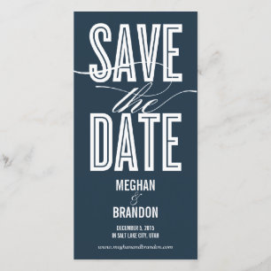 Vintage-Chic Save-the-Date-Fotokarten Save The Date