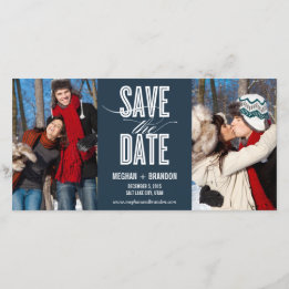 Vintage-Chic Save-the-Date-Fotokarten Save The Date