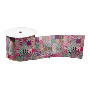 Vintage Chic-Steppdecke Satinband