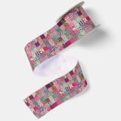 Vintage Chic-Steppdecke Satinband (Rückseite)