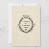 Vintage Chic Wedding Einladungen 1 A (Rückseite)