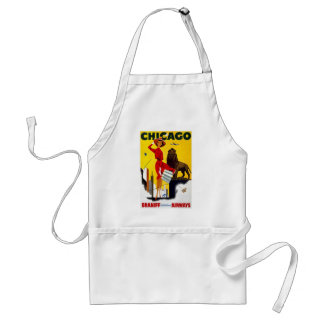 Vintage Chicago-Anzeige Schürze