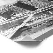 Vintage Chicago Illinois 1911 aus dem Flugzeug Poster (Ecke)