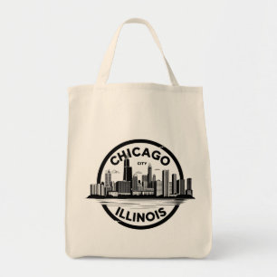 Vintage Chicago Illinois Stadt Skyline Retro Reise Tragetasche