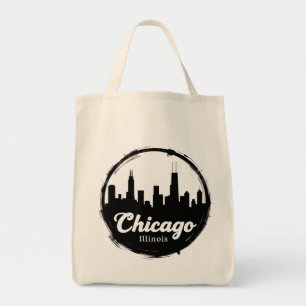 Vintage Chicago Illinois Stadt Skyline Retro Reise Tragetasche
