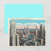 Vintage Chicago Loop Postkarte (Vorne/Hinten)