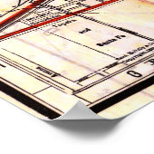 Vintage Chicago Map Poster (Ecke)