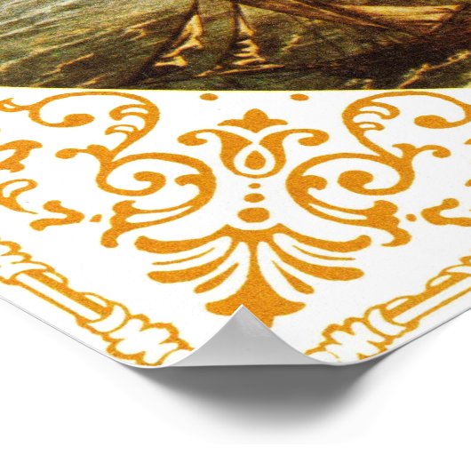 Vintage Chicago Map Poster 1856 (Ecke)