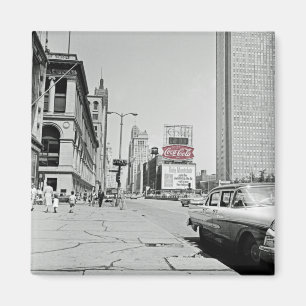 Vintage Chicago Michigan Avenue Colorsplash 1960er Magnet