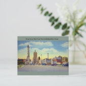 Vintage Chicago Post Card Postkarte (Stehend Vorderseite)