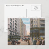 Vintage Chicago Postkarte (Vorne/Hinten)