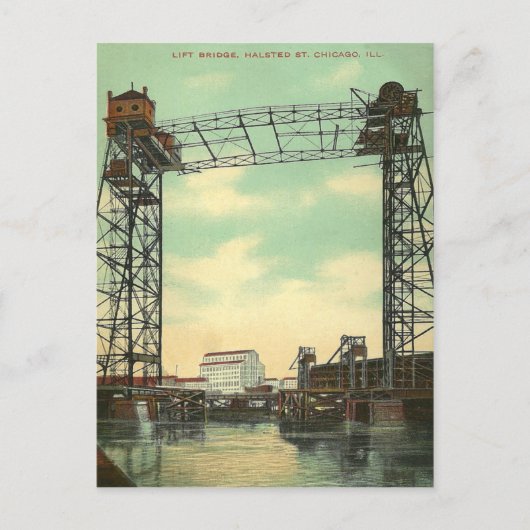 Vintage Chicago Postkarte (Vorderseite)
